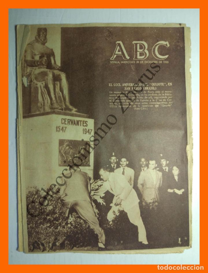 Coleccionismo de Revistas y Peri&oacute;dicos: ABC 28 Diciembre 1955 - Como se estudia en Universidad Harvard; Molinos de cart&oacute;n