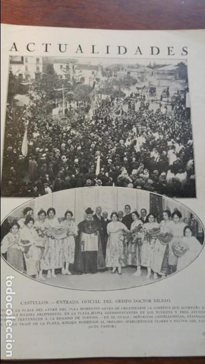 Collezionismo di Riviste e Giornali: CASTELLON SE&Ntilde;ORITAS CON EL TRAJE TIPICO DE LA PLANA / COLEGIATA DE SAN PEDRO CERVATOS CANTABRIA 1926
