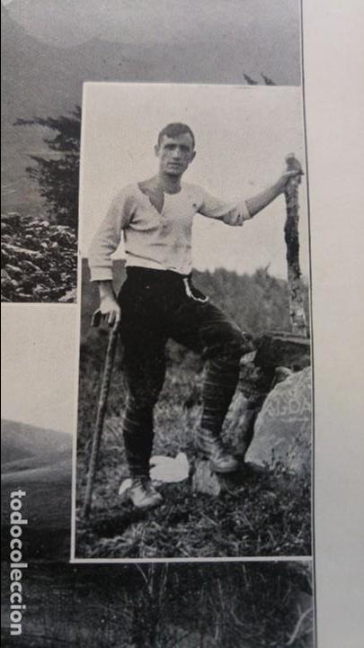 Coleccionismo de revistas y peri&oacute;dicos: INDALECIO OJANGUREN QUE HA TERMINADO EL RECORRIDO DE LAS CIEN MONTA&Ntilde;AS LA COLEGIATA DE AVILA 1926