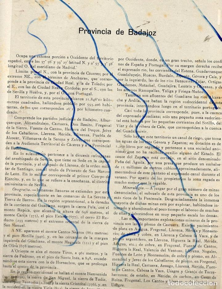 Coleccionismo de Revistas y Peri&oacute;dicos: BADAJOZ  1918 Y PROVINCIA Y SUS PARTIDOS JUDICIALES 7  HOJAS LIBRO