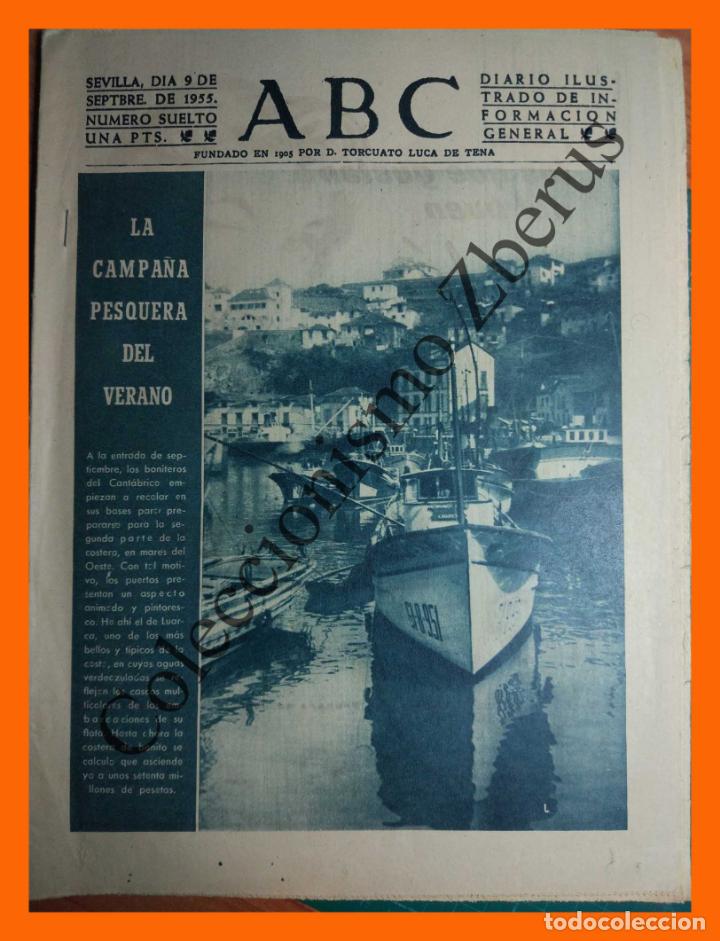 Coleccionismo de Revistas y Peri&oacute;dicos: ABC 9 Septiembre 1955 - Gloriosa ventana del cielo. Patrona de Llerena. Nuestra Se&ntilde;ora de la Granada
