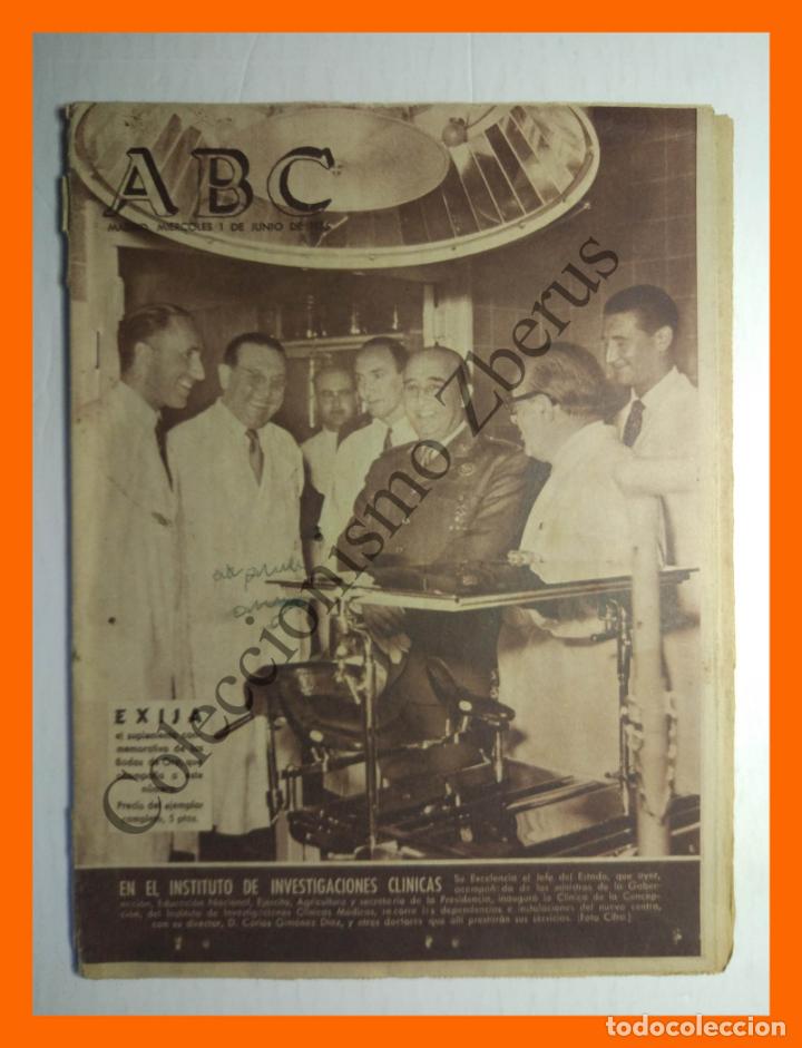 Coleccionismo de Revistas y Peri&oacute;dicos: ABC 1 Junio 1955 - Ha salido ABC; Patrona de Lucena camino de su ermita;