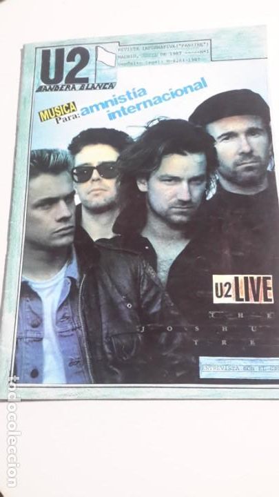 Coleccionismo de Revistas y Peri&oacute;dicos: Revista bandera blanca n.1 de U2, a&ntilde;o 1987