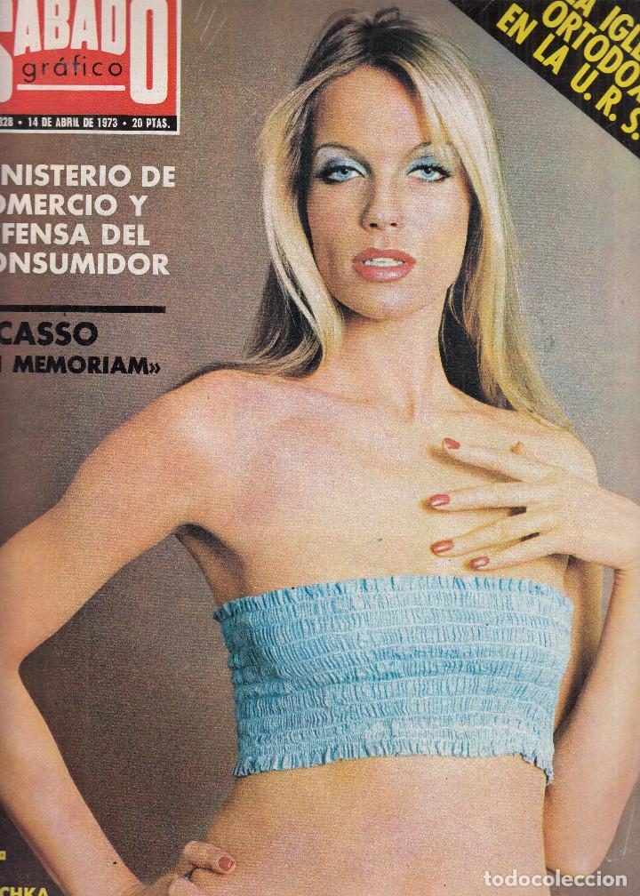 Coleccionismo de Revistas y Peri&oacute;dicos: REVISTA SABADO GRAFICO N&ordm; 828 A&Ntilde;O 1973. VERUSCHKA. PICASSO.