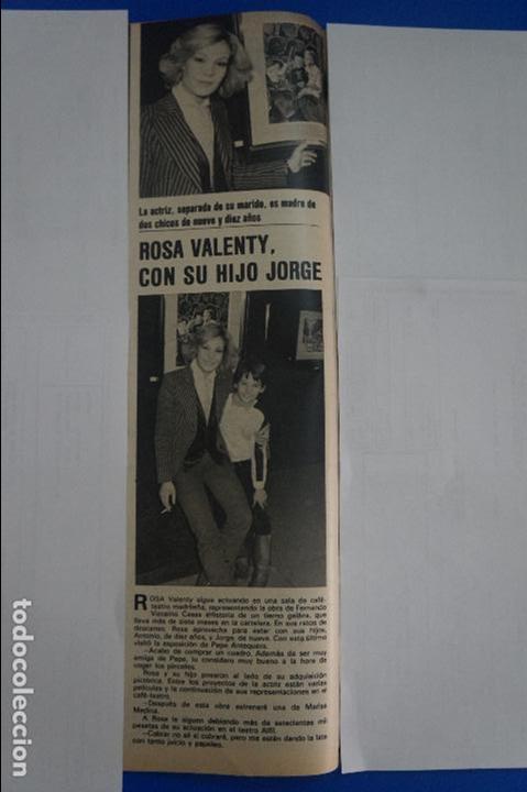 Coleccionismo de Revistas y Peri&oacute;dicos: RECORTE REPORTAJE CLIPPING DE ROSA VALENTY REVISTA SEMANA N&ordm; 2093 PAG 20 L53