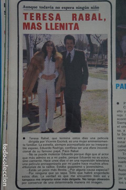 Coleccionismo de Revistas y Peri&oacute;dicos: RECORTE REPORTAJE CLIPPING DE TERESA RABAL REVISTA SEMANA N&ordm; 2093 PAG 64 L53