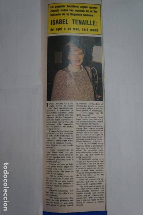Coleccionismo de Revistas y Peri&oacute;dicos: RECORTE REPORTAJE CLIPPING DE ISABEL TENAILLE REVISTA SEMANA N&ordm; 2093 PAG 79 L53