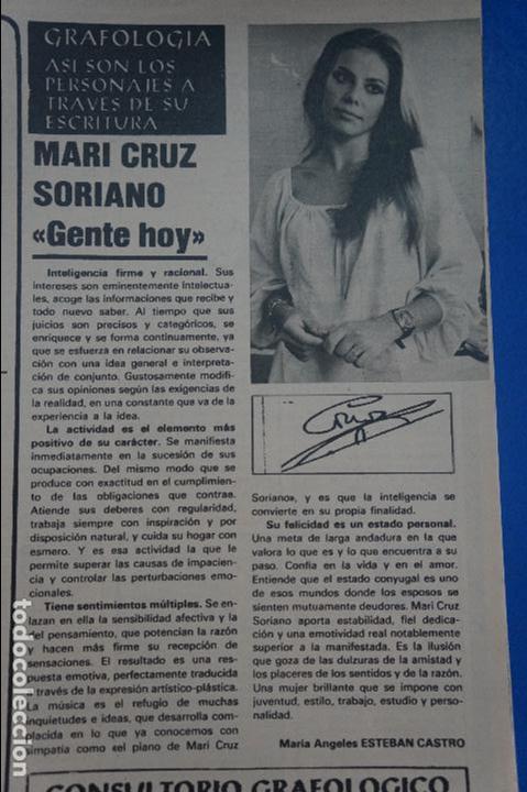 Coleccionismo de Revistas y Peri&oacute;dicos: RECORTE REPORTAJE CLIPPING DE MARI CRUZ SORIANO REVISTA SEMANA N&ordm; 2093 PAG 93 L53