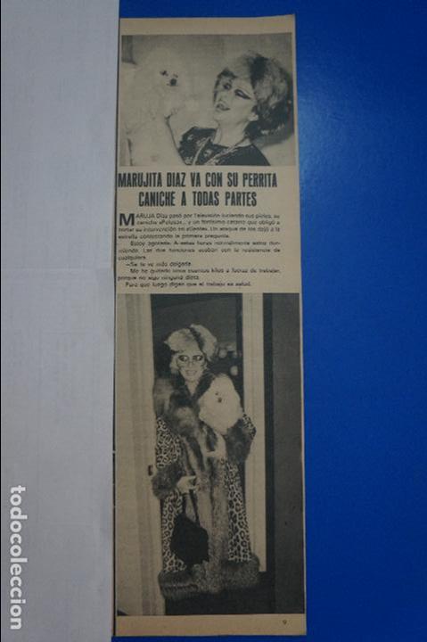 Coleccionismo de Revistas y Peri&oacute;dicos: RECORTE REPORTAJE CLIPPING DE MARUJITA DIAZ REVISTA SEMANA N&ordm; 2091 PAG 9 L 49