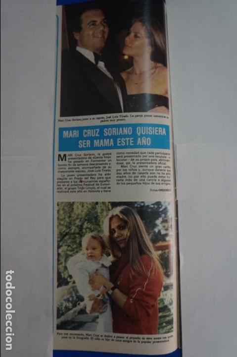 Coleccionismo de Revistas y Peri&oacute;dicos: RECORTE REPORTAJE CLIPPING DE MARI CRUZ SORIANO REVISTA SEMANA N&ordm; 2091 PAG 28 L 49