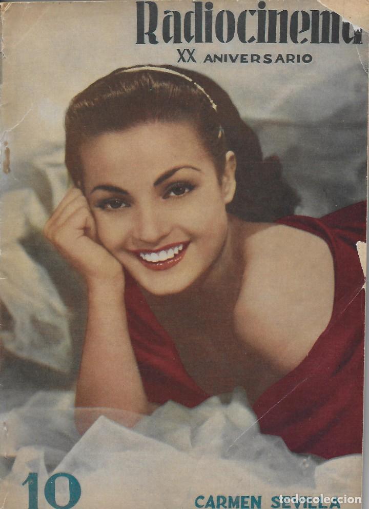 Coleccionismo de Revistas y Peri&oacute;dicos: CARMEN SEVILLA.RADIOCINEMA. XX ANIVERSARIO.LUC&Iacute;A PRADO. A&Ntilde;O 1958