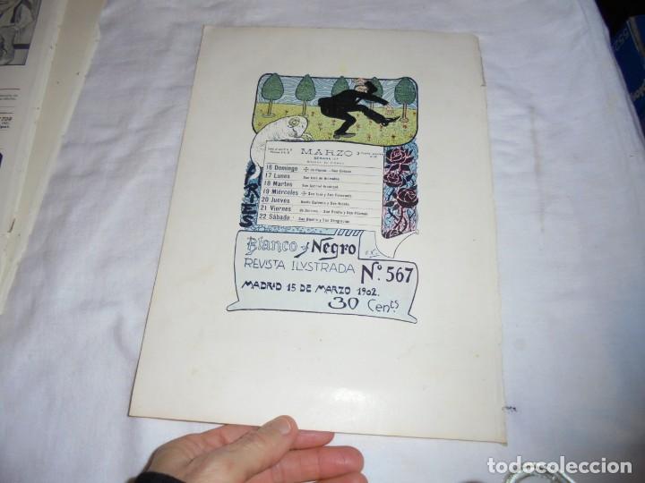 Coleccionismo de Revistas y Peri&oacute;dicos: MARZO SEMANA 11/LA MERIENDA DE LOS CORDEROS POR ANDRADE.HOJA DE REVISTA BLANCO Y NEGRO 1902