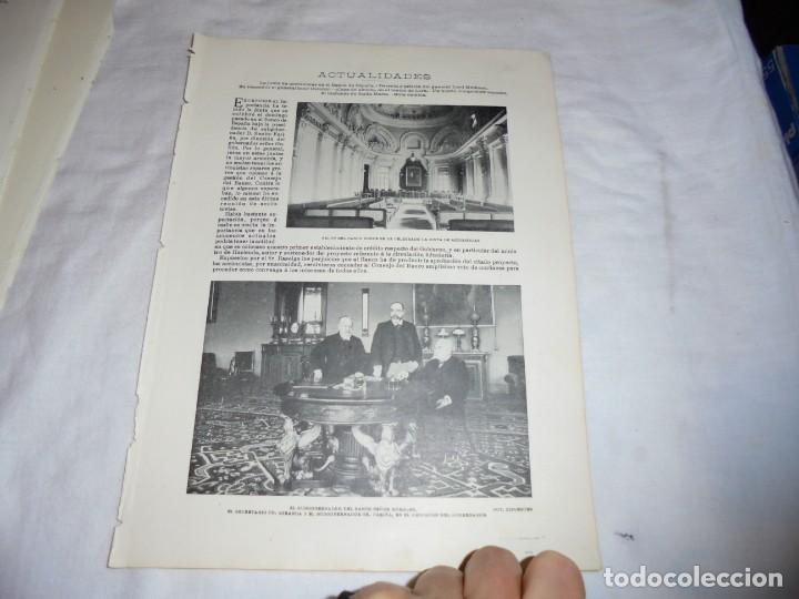 Collection Magazines and Newspapers: LA JUNTA DE ACCIONISTAS EN EL BANCO DE ESPA&Ntilde;A SUBGOBERNADOR .HOJA DE REVISTA BLANCO Y NEGRO 1902