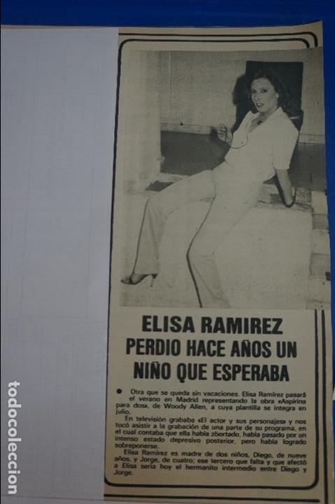 Coleccionismo de Revistas y Peri&oacute;dicos: RECORTE REPORTAJE CLIPPING DE ELISA RAMIREZ ASPIRINA PARA DOS REVISTA SEMANA N&ordm; 2108 PAG. 19.L60