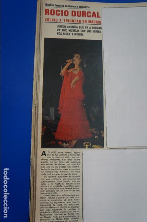 Coleccionismo de Revistas y Peri&oacute;dicos: RECORTE REPORTAJE CLIPPING DE ROCIO DURCAL REVISTA SEMANA N&ordm; 2108 PAG 52 L60