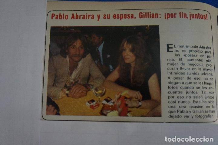 Coleccionismo de Revistas y Peri&oacute;dicos: RECORTE REPORTAJE CLIPPING DE PABLO ABRAIRA Y GILLIAN REVISTA SEMANA N&ordm; 2108 PAG 52 L60