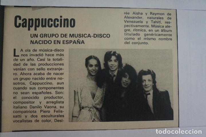 Coleccionismo de Revistas y Peri&oacute;dicos: RECORTE REPORTAJE CLIPPING DE CAPPUCCINO REVISTA SEMANA N&ordm; 2105 PAG 19 L60