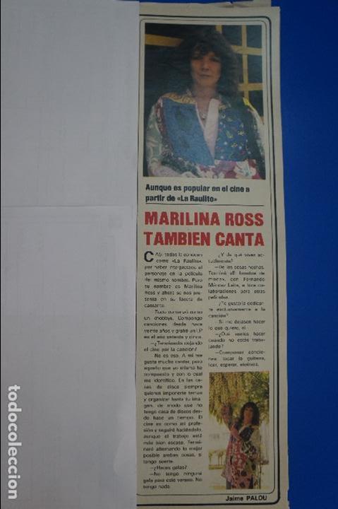 Coleccionismo de Revistas y Peri&oacute;dicos: RECORTE REPORTAJE CLIPPING DE MARILINA ROSS LA RAULITO REVISTA SEMANA N&ordm; 2105 PAG 51 L60