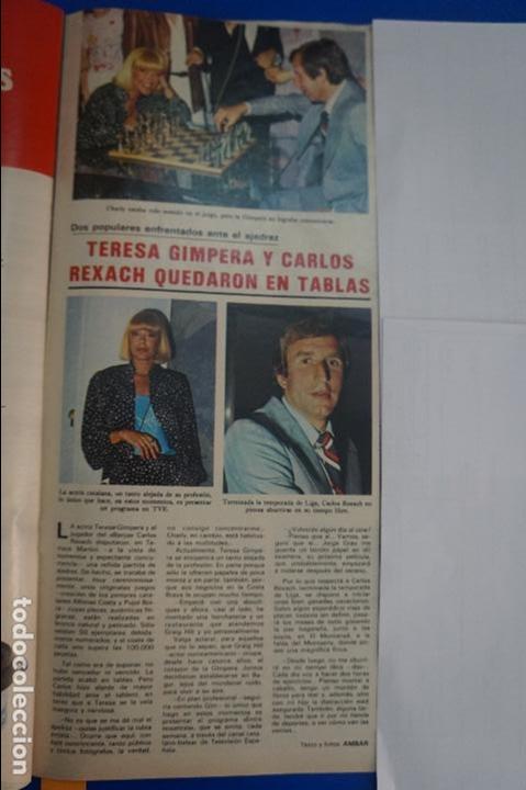 Coleccionismo de Revistas y Peri&oacute;dicos: RECORTE REPORTAJE CLIPPING DE TERESA GIMPERA Y CARLOS REXACH REVISTA SEMANA N&ordm; 2105 PAG 59 L60
