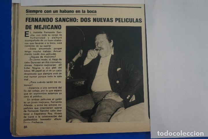 Coleccionismo de Revistas y Peri&oacute;dicos: RECORTE REPORTAJE CLIPPING DE FERNANDO SANCHO REVISTA SEMANA N&ordm; 2105 PAG 86 L60