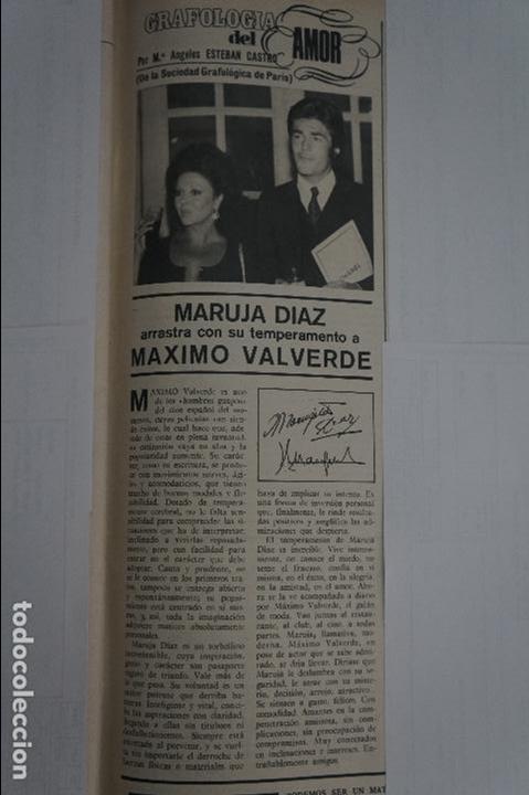 Coleccionismo de Revistas y Peri&oacute;dicos: RECORTE REPORTAJE CLIPPING DE MARUJA DIAZ Y MAXIMO VALVERDE REVISTA SEMANA N&ordm; 1655 PAG 75