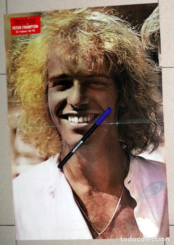 Coleccionismo de Revistas y Peri&oacute;dicos: POSTER ANTIGUO REVISTA SEMANA. PETER FRAMPTON ROCKERO 78 ROCK - SERIE CANTANTES - A&ntilde;os 70