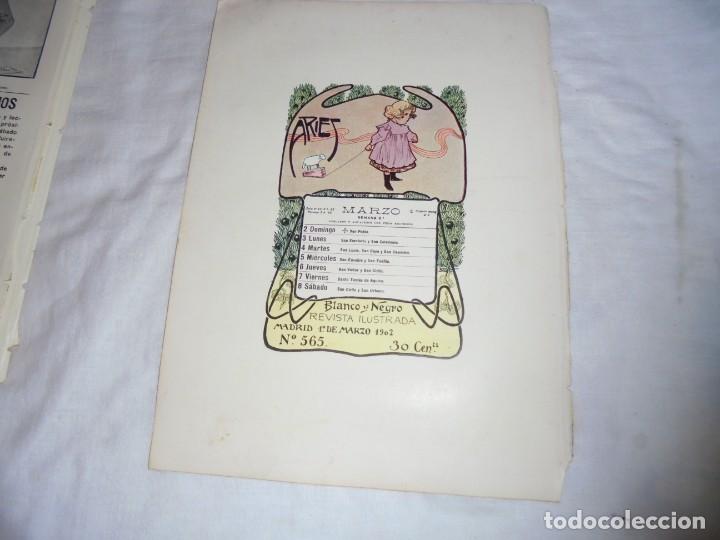 Coleccionismo de Revistas y Peri&oacute;dicos: ARIES MARZO SEMANA 9/SECCION RECREATIVAHOJA DE REVISTA BLANCO Y NEGRO 1902