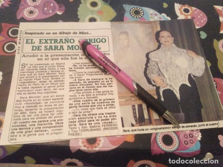 Coleccionismo de revistas y peri&oacute;dicos: ANTIGUO RECORTE REVISTA EL EXTRA&Ntilde;O ABRIGO DE SARA MONTIEL