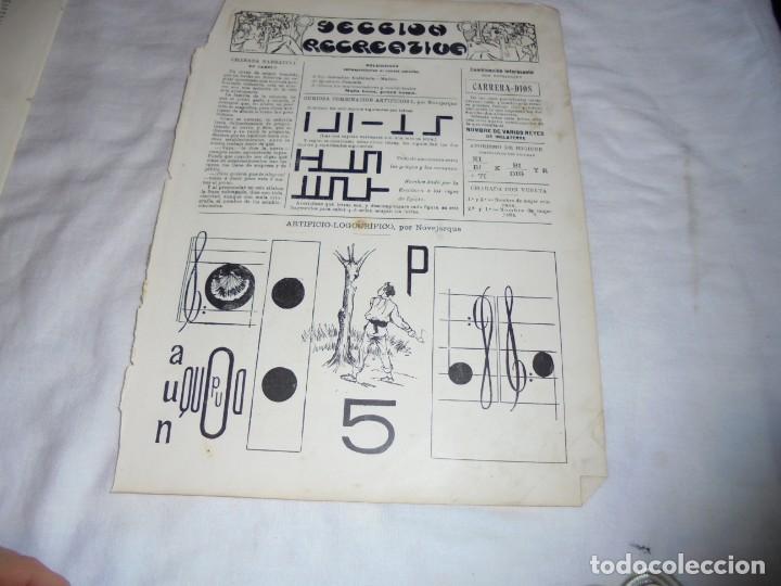 Coleccionismo de Revistas y Peri&oacute;dicos: PISCIS FEBRERO SEMANA 6&ordf;/SECCION RECREATIVA.HOJA DE REVISTA BLANCO Y NEGRO 1902