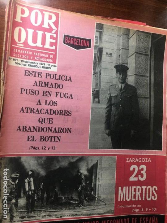 Sammeln von Zeitschriften und Zeitungen: REVISTA MAGAZINE N&ordm; 691 A&Ntilde;O 1973 PORQUE SEMANARIO NACIONAL DE SUCESOS Y ACTUALIDADES