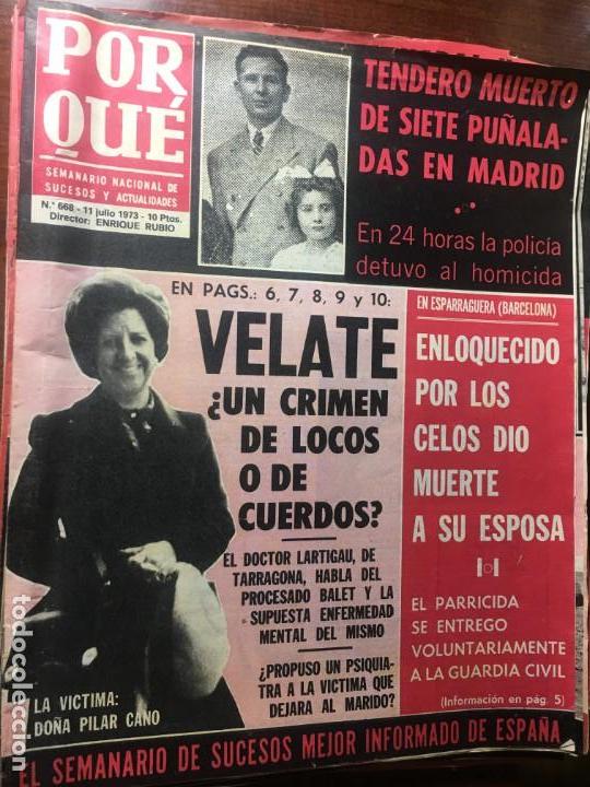 Collection Magazines and Newspapers: REVISTA MAGAZINE N&ordm; 668 A&Ntilde;O 1973 PORQUE SEMANARIO NACIONAL DE SUCESOS Y ACTUALIDADES