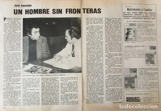 Collezionismo di Riviste e Giornali: RECORTE FAMILIA CRISTIANA N&ordm; 22 1983 JOS&Eacute; SACRISTAN