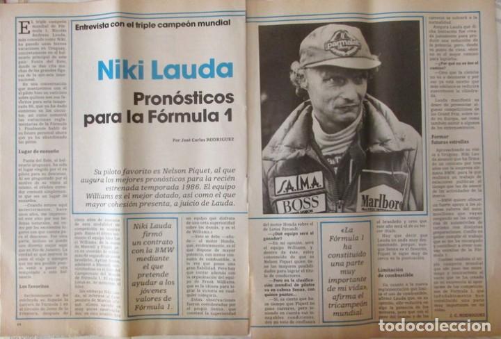 Sammeln von Zeitschriften und Zeitungen: RECORTE FAMILIA CRISTIANA N&ordm; 10 1986 NIKI LAUDA