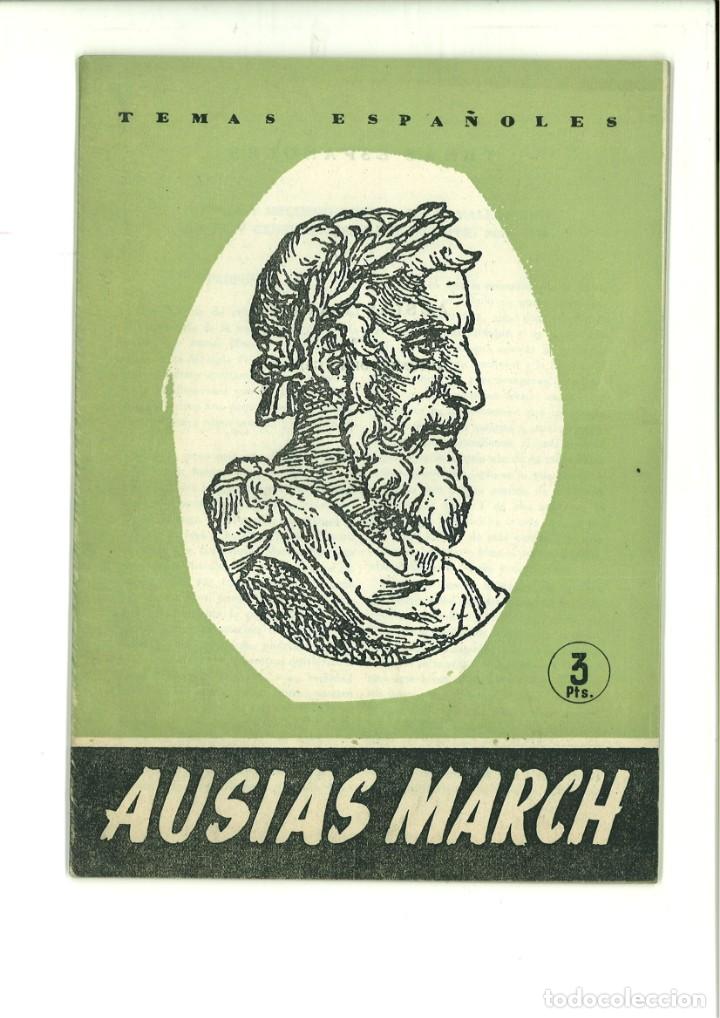 Coleccionismo de Revistas y Peri&oacute;dicos: TEMAS ESPA&Ntilde;OLES: AUSIAS MARCH. Antonio Tormo Garc&iacute;a