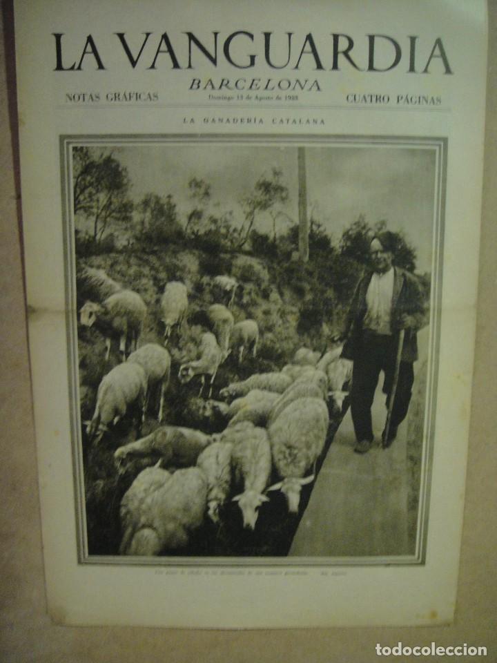 Coleccionismo de revistas y peri&oacute;dicos: notas graficas la vanguardia 1933 , guetaria , santisteban , grave situacion en cuba