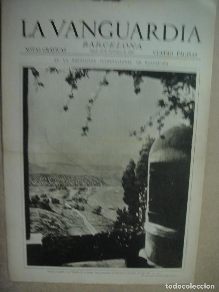 Coleccionismo de revistas y peri&oacute;dicos: notas graficas la vanguardia 1929 , expo barcelona , legionarias de la salud