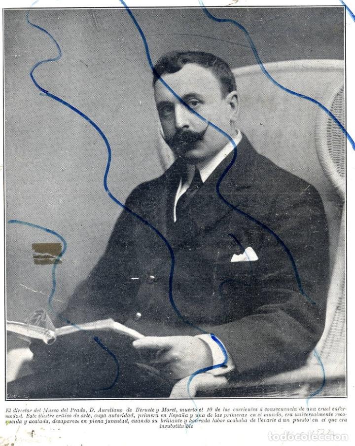 Coleccionismo de Revistas y Peri&oacute;dicos: AURELIANO DE BERUETE Y MORET 1922 DIRECTOR MUSEO DEL PRADO HOJA REVISTA