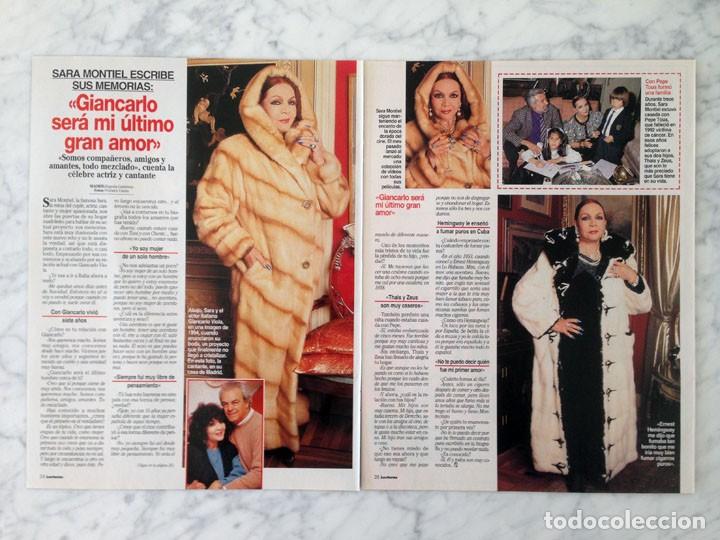 Coleccionismo de revistas y peri&oacute;dicos: REPORTAJE - SARA MONTIEL - 1999
