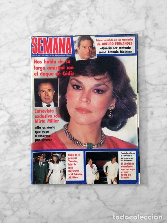 Coleccionismo de Revistas y Peri&oacute;dicos: SEMANA - 1985 - DEMIS ROUSSOS, ESTEFANIA, CAROLINA, NATIVIDAD ABASCAL, ARTURO FERNANDEZ