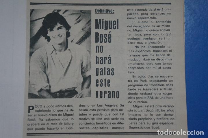 Collection Magazines and Newspapers: RECORTE REPORTAJE CLIPPING DE MIGUEL BOSE REVISTA SEMANA N&ordm; 2159 PAG 77
