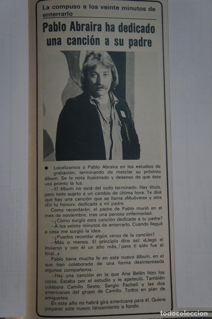 Coleccionismo de Revistas y Peri&oacute;dicos: RECORTE REPORTAJE CLIPPING DE PABLO ABRAIRA REVISTA SEMANA N&ordm; 2143 P&Aacute;G 91