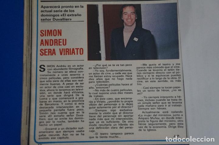 Coleccionismo de Revistas y Peri&oacute;dicos: RECORTE REPORTAJE CLIPPING DE SIMON ANDREU VIRIATO REVISTA SEMANA N&ordm; 2141 P&Aacute;G 50 L60