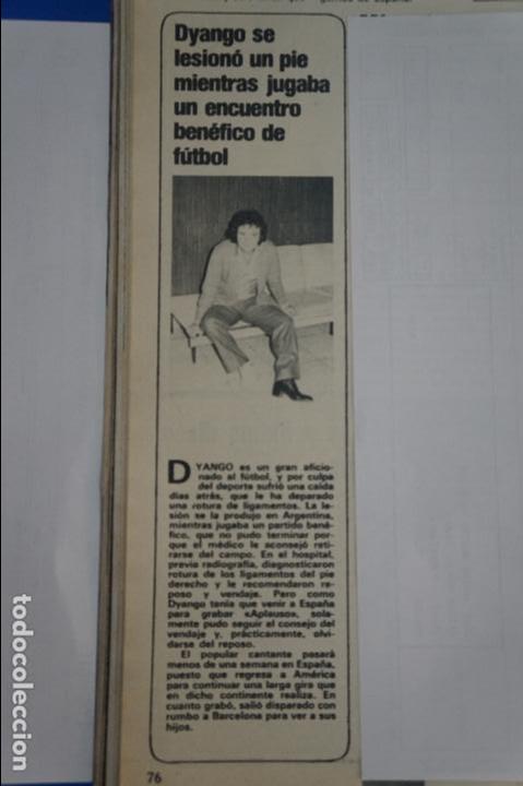 Coleccionismo de Revistas y Peri&oacute;dicos: RECORTE REPORTAJE CLIPPING DE DYANGO REVISTA SEMANA N&ordm; 2141 P&Aacute;G 76 L60