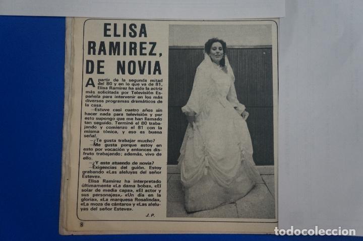 Coleccionismo de Revistas y Peri&oacute;dicos: RECORTE REPORTAJE CLIPPING DE ELISA RAMIREZ REVISTA SEMANA N&ordm; 2138 P&Aacute;G 8