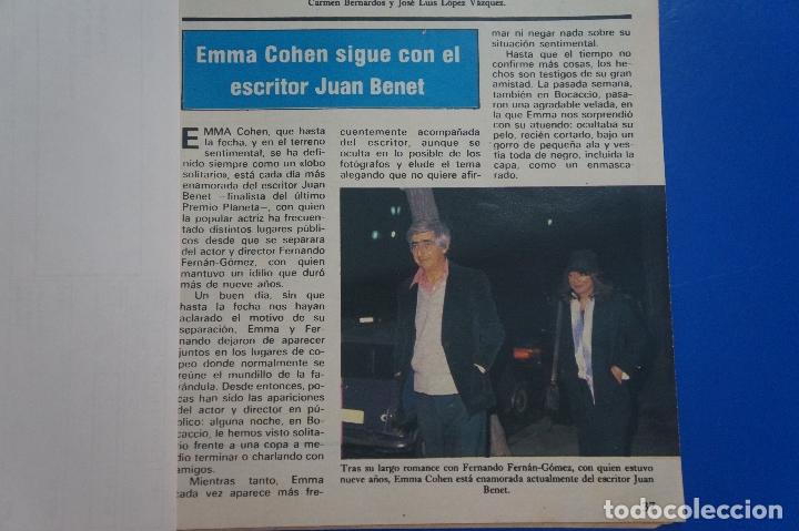 Coleccionismo de Revistas y Peri&oacute;dicos: RECORTE REPORTAJE CLIPPING DE EMMA COHEN REVISTA SEMANA N&ordm; 2138 P&Aacute;G 37