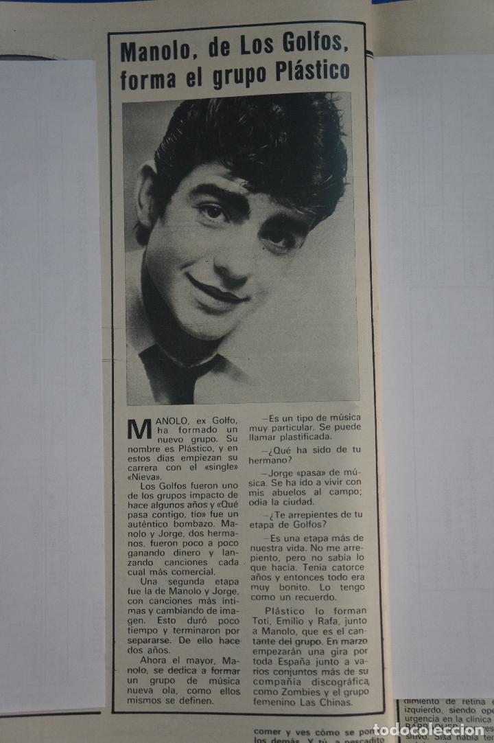 Collezionismo di Riviste e Giornali: RECORTE REPORTAJE CLIPPING DE MANOLO LOS GOLFOS PLASTICO REVISTA SEMANA N&ordm; 2138 P&Aacute;G 70