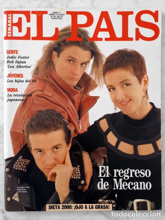 Coleccionismo de Revistas y Peri&oacute;dicos: EL PA&Iacute;S - 1991 - MECANO, JODIE FOSTER, YOHJI YAMAMOTO