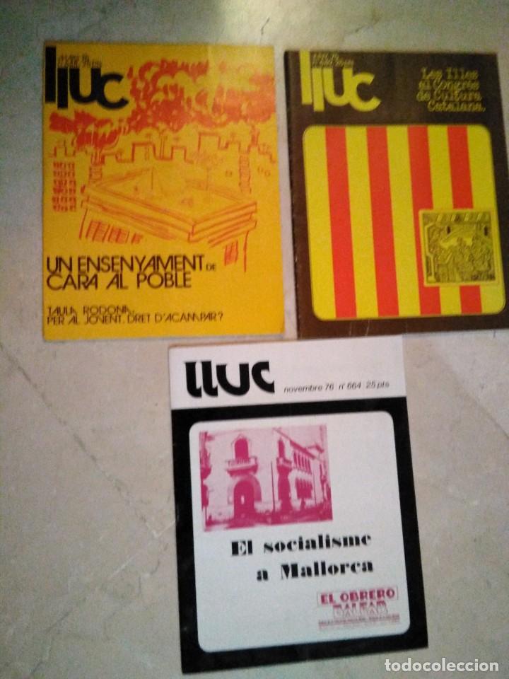 Sammeln von Zeitschriften und Zeitungen: 3 revista Lluc, 1975 y 1976
