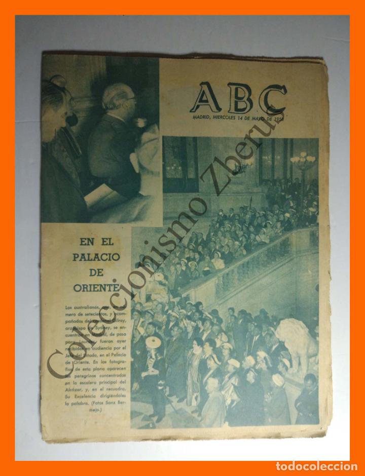 Coleccionismo de Revistas y Peri&oacute;dicos: ABC 14 Mayo 1958 - Escuela de Tauromaquia; XI Festival de Cannes; Condesa de Pardo Bazan