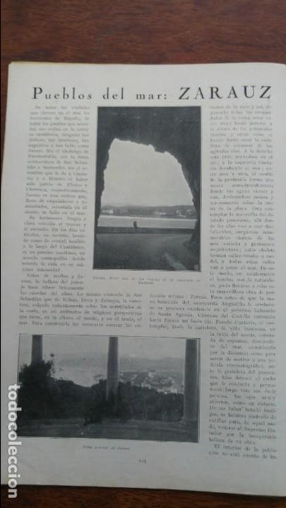 Collection Magazines and Newspapers: ZARAUZ PUEBLO DE MAR COMPA&Ntilde;IA DE TRANVIAS REVISTA A&Ntilde;O 1931